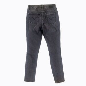 Levi's 721 High Rise Skinny Jean 28 Gray Distressed Indie Sleaze Y2K 90s Grunge